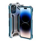 Custodia per telefono in metallo con armatura antiurto R-JUST RJ17, For iPhone 14, For iPhone 14 Plus, For iPhone 14 Pro, For iPhone 14 Pro Max