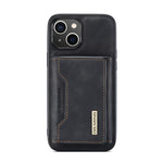 DG.MING M2 Series 3-Fold Card Bag Custodia in pelle magnetica, For iPhone 14, For iPhone 14 Plus, For iPhone 14 Pro, For iPhone 14 Pro Max