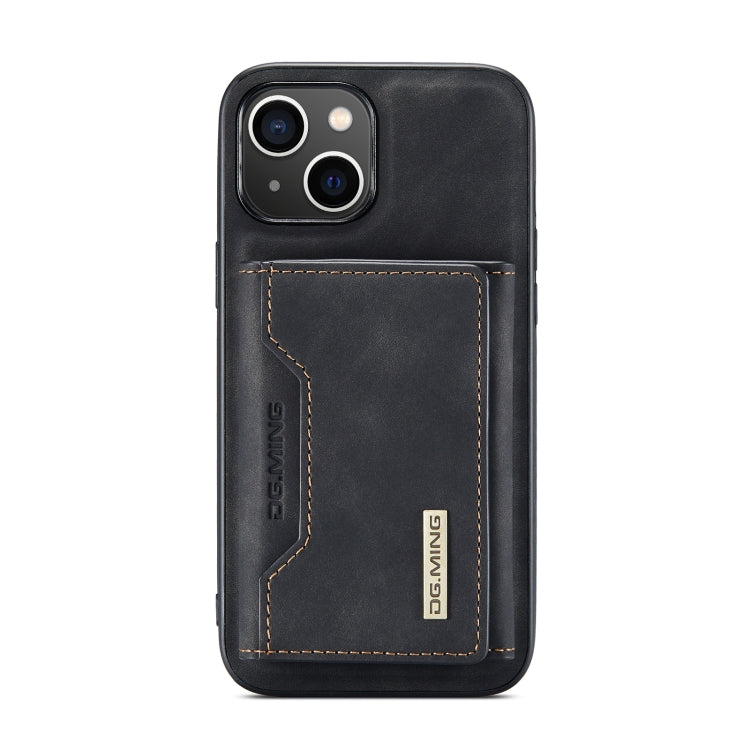 DG.MING M2 Series 3-Fold Card Bag Custodia in pelle magnetica, For iPhone 14, For iPhone 14 Plus, For iPhone 14 Pro, For iPhone 14 Pro Max