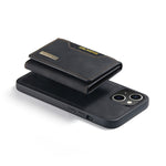 DG.MING M2 Series 3-Fold Card Bag Custodia in pelle magnetica, For iPhone 14, For iPhone 14 Plus, For iPhone 14 Pro, For iPhone 14 Pro Max