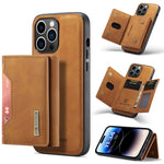 DG.MING M2 Series 3-Fold Card Bag Custodia in pelle magnetica, For iPhone 14, For iPhone 14 Plus, For iPhone 14 Pro, For iPhone 14 Pro Max