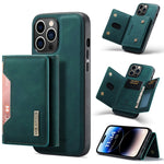 DG.MING M2 Series 3-Fold Card Bag Custodia in pelle magnetica, For iPhone 14, For iPhone 14 Plus, For iPhone 14 Pro, For iPhone 14 Pro Max