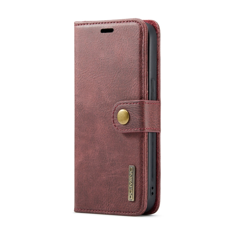 Custodia in pelle magnetica staccabile DG.MING Crazy Horse Texture, For iPhone 14, For iPhone 14 Plus, For iPhone 14 Pro, For iPhone 14 Pro Max