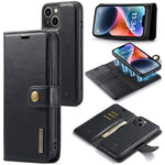 Custodia in pelle magnetica staccabile DG.MING Crazy Horse Texture, For iPhone 14, For iPhone 14 Plus, For iPhone 14 Pro, For iPhone 14 Pro Max