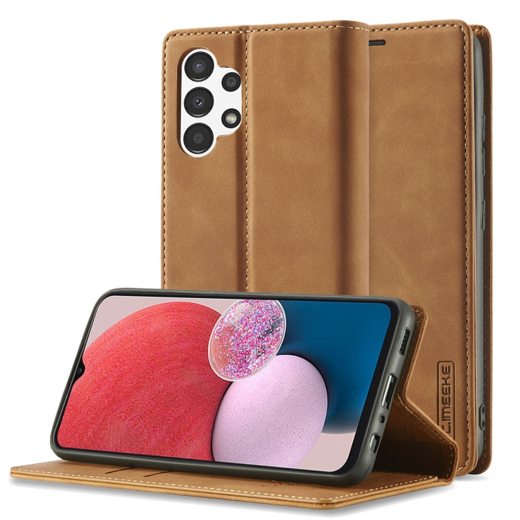 LC.IMEEKE Forte magnetismo Custodia in pelle opaca ultrasottile, For Samsung Galaxy A13 4G/5G