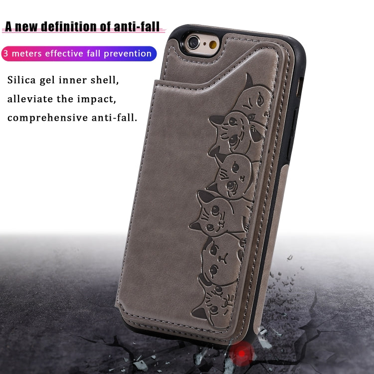 Custodia Gatti per iPhone 6, 7 e 8 con slot carte