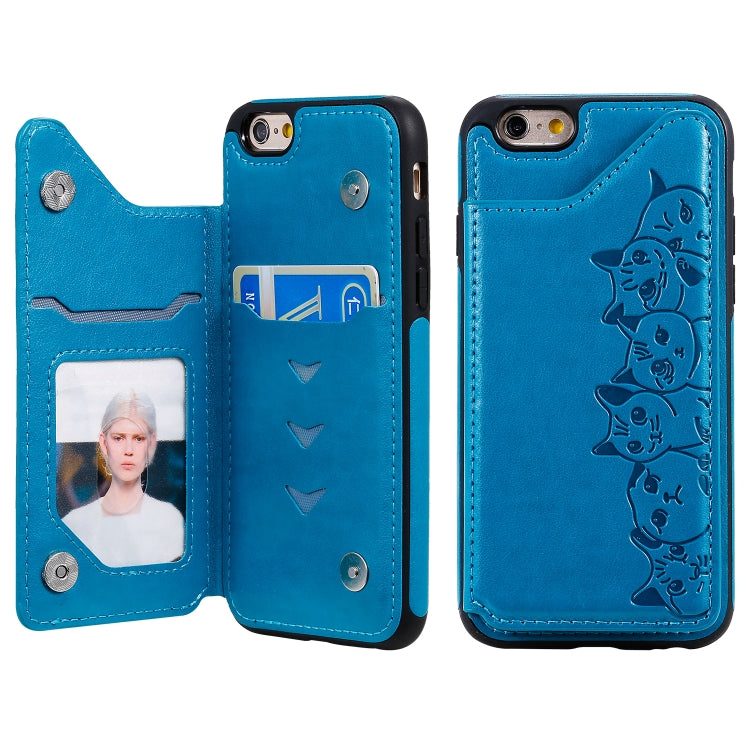 Custodia Gatti per iPhone 6, 7 e 8 con slot carte