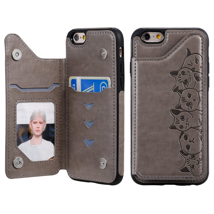 Custodia Gatti per iPhone 6, 7 e 8 con slot carte