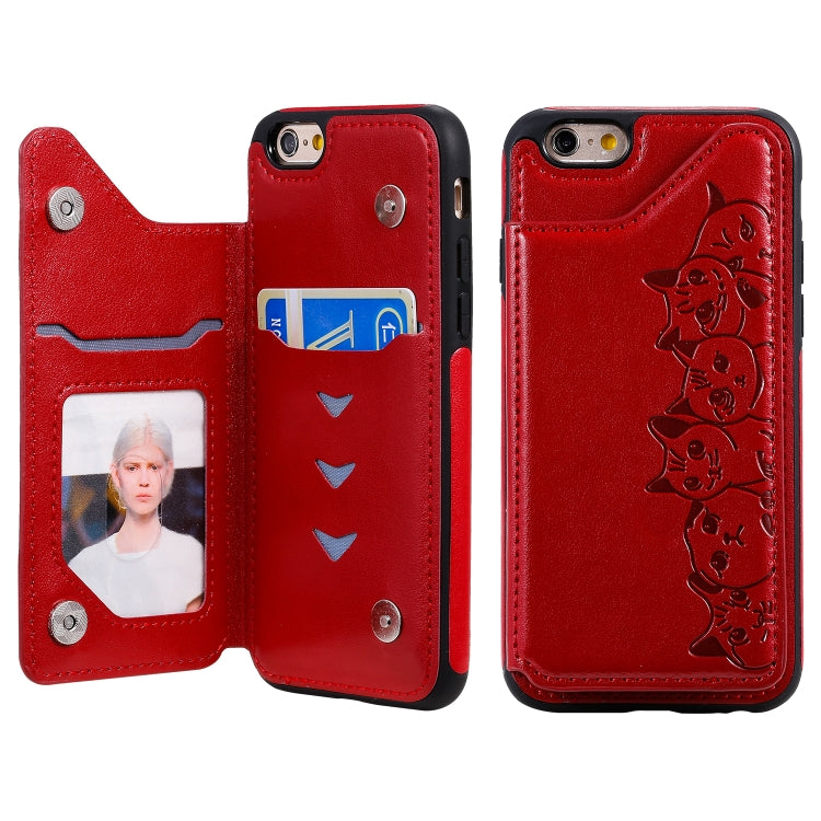 Custodia Gatti per iPhone 6, 7 e 8 con slot carte