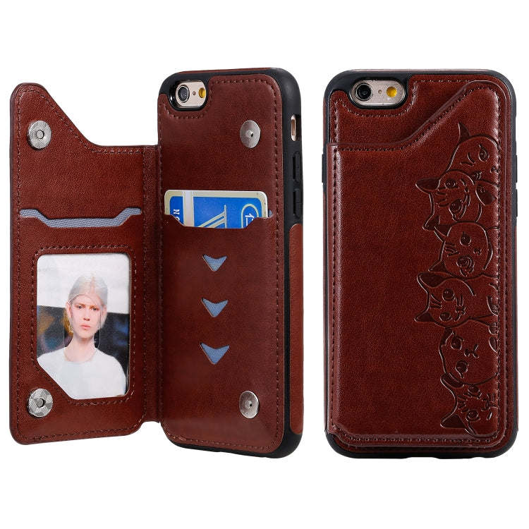 Custodia Gatti per iPhone 6, 7 e 8 con slot carte
