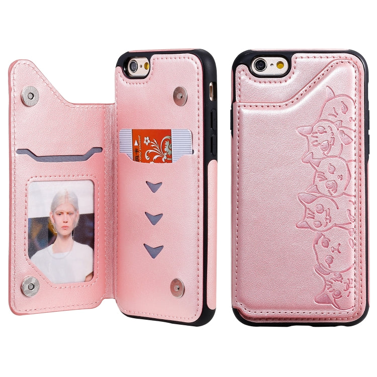 Custodia Gatti per iPhone 6, 7 e 8 con slot carte