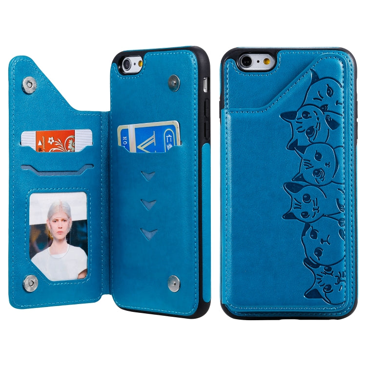 Custodia Gatti per iPhone 6, 7 e 8 con slot carte
