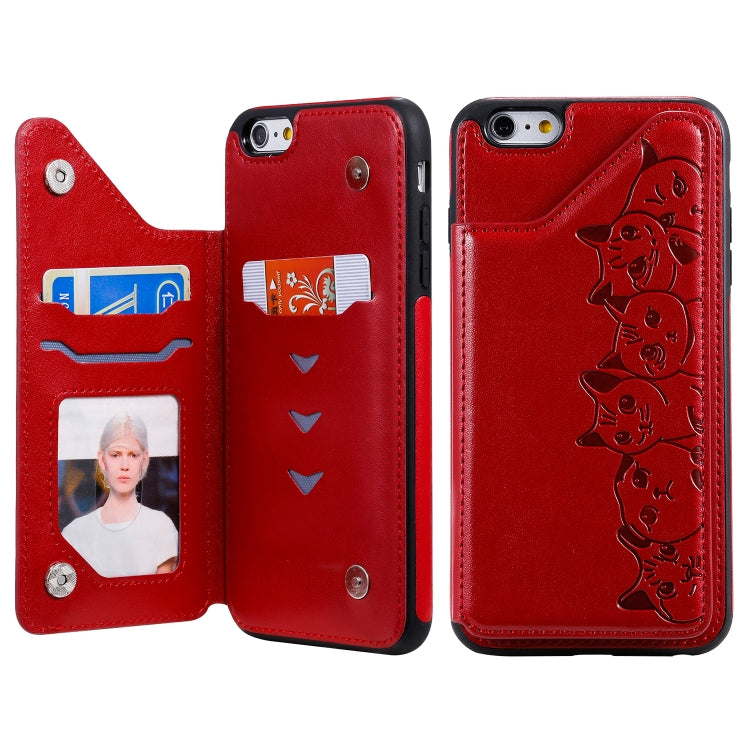 Custodia Gatti per iPhone 6, 7 e 8 con slot carte