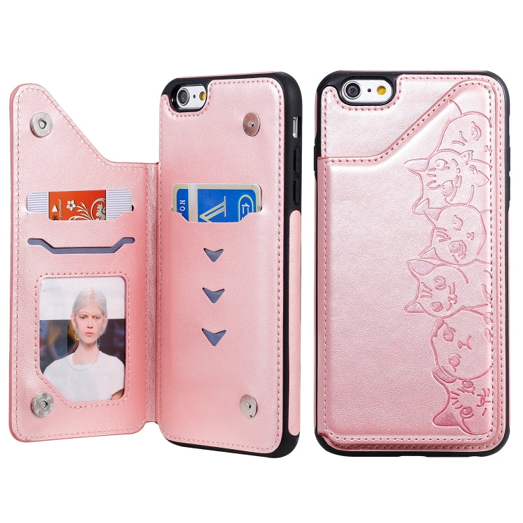 Custodia Gatti per iPhone 6, 7 e 8 con slot carte