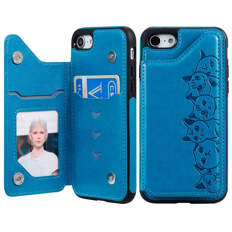Custodia Gatti per iPhone 6, 7 e 8 con slot carte
