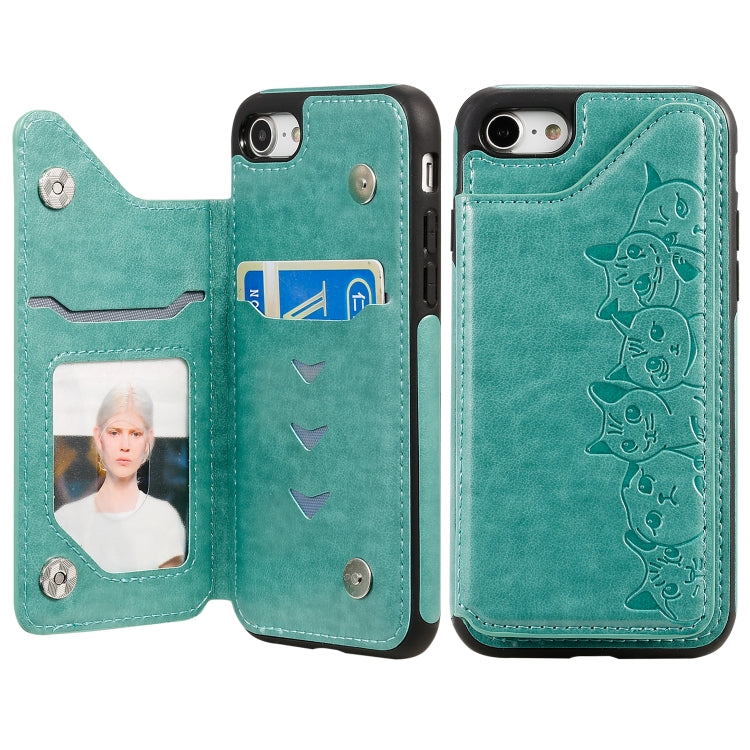 Custodia Gatti per iPhone 6, 7 e 8 con slot carte