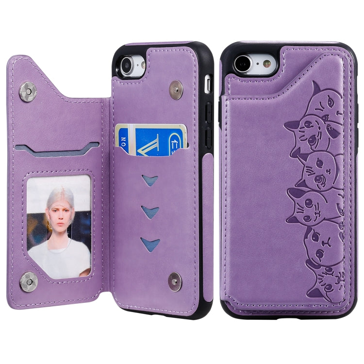 Custodia Gatti per iPhone 6, 7 e 8 con slot carte