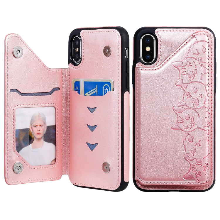 Custodia Gatti con slot carte per iPhone 11 Pro e iPhone X