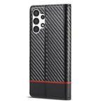 LC.IMEEKE Custodia per cellulare in pelle con vibrazione in fibra di carbonio, For Samsung Galaxy A13 4G/5G/A04/A04s