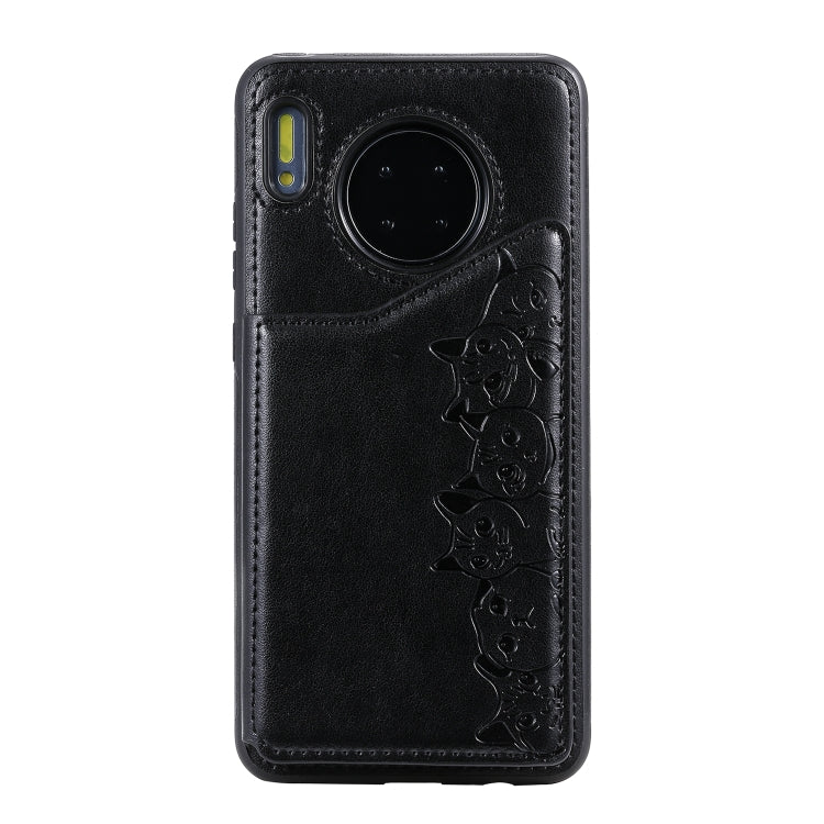 Custodia portafoglio con motivo sei gatti per Galaxy S10