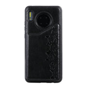 Custodia protettiva con motivo a goffratura a sei gatti con supporto, slot per schede e cornice per foto, For Galaxy S10, For Galaxy S10e, For Huawei Mate 30