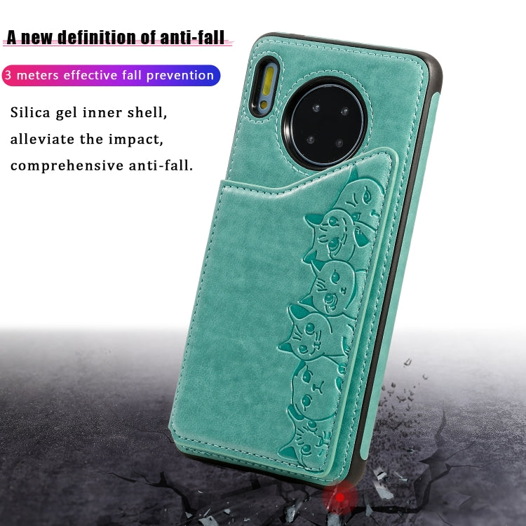 Custodia portafoglio con motivo sei gatti per Galaxy S10