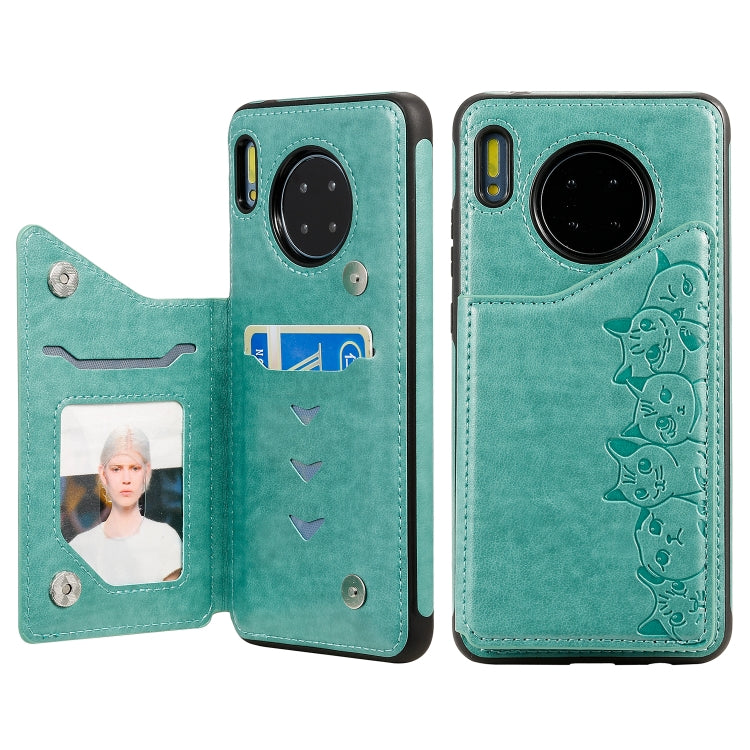 Custodia portafoglio con motivo sei gatti per Galaxy S10