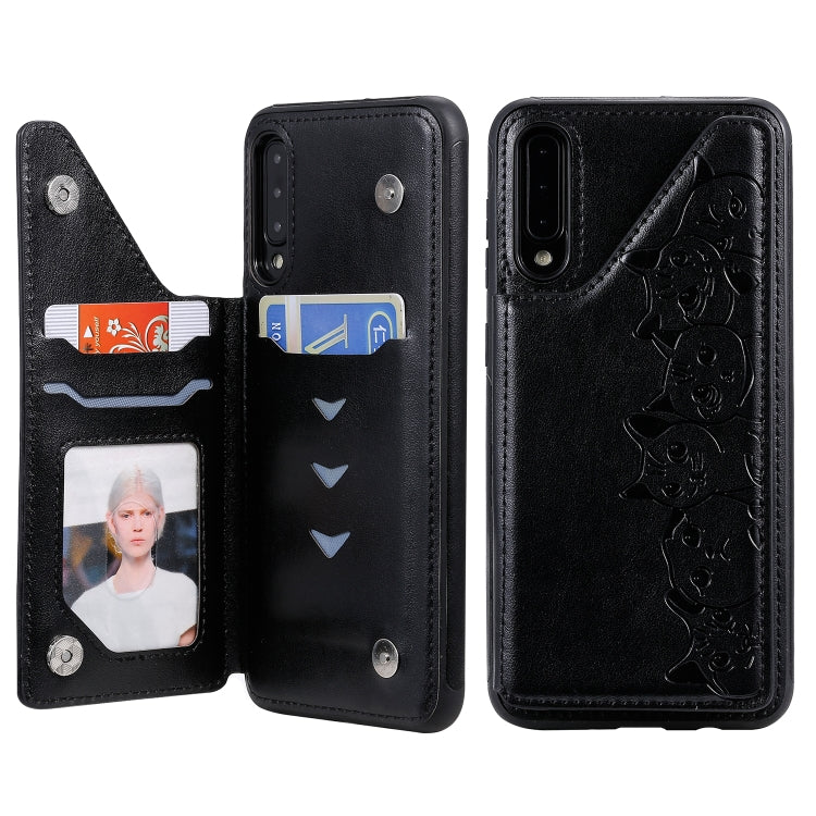 Custodia protettiva con motivo gatti per iPhone XS Max e Galaxy A