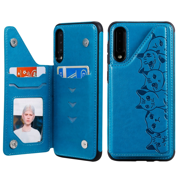 Custodia protettiva con motivo gatti per iPhone XS Max e Galaxy A