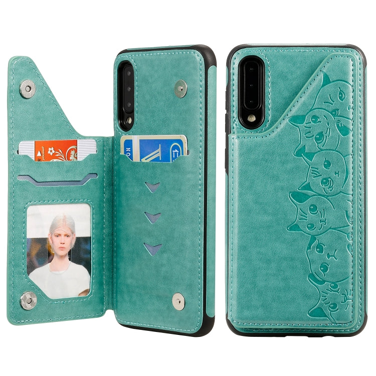 Custodia protettiva con motivo gatti per iPhone XS Max e Galaxy A