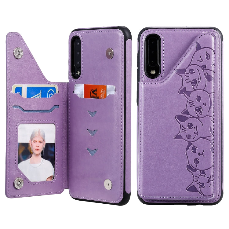 Custodia protettiva con motivo gatti per iPhone XS Max e Galaxy A