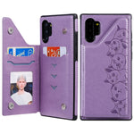 Custodia portafoglio con motivo sei gatti per Galaxy S10