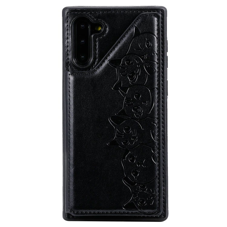 Custodia portafoglio Samsung con motivo gatti e slot carte