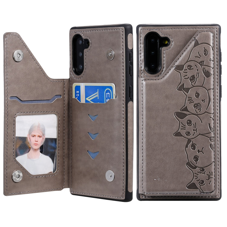 Custodia portafoglio Samsung con motivo gatti e slot carte