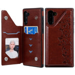Custodia portafoglio Samsung con motivo gatti e slot carte