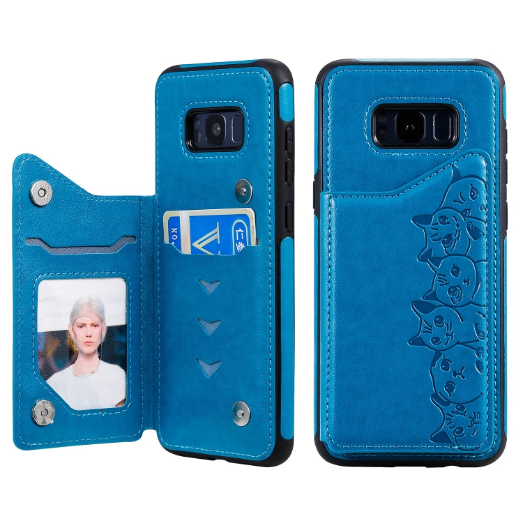 Custodia portafoglio Samsung con motivo gatti e slot carte