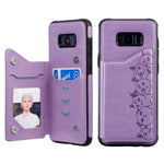 Custodia portafoglio Samsung con motivo gatti e slot carte