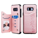 Custodia portafoglio Samsung con motivo gatti e slot carte