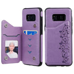 Custodia portafoglio Samsung con motivo gatti e slot carte