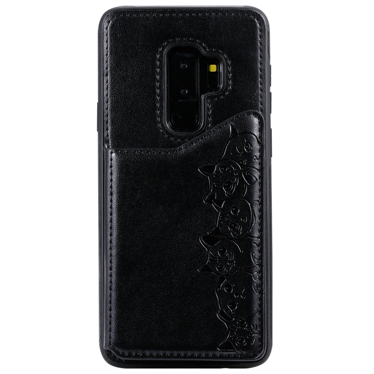 Custodia portafoglio motivo gatti per Galaxy S8, S8+, S9+