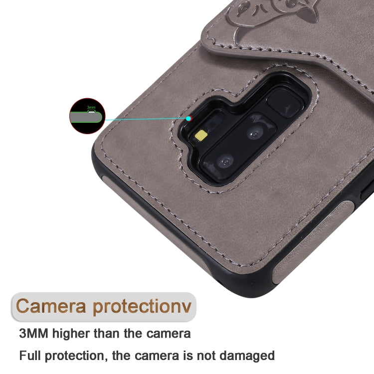 Custodia portafoglio motivo gatti per Galaxy S8, S8+, S9+