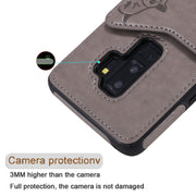 Custodia portafoglio con motivo gatti per Galaxy S8, S8+, S9+