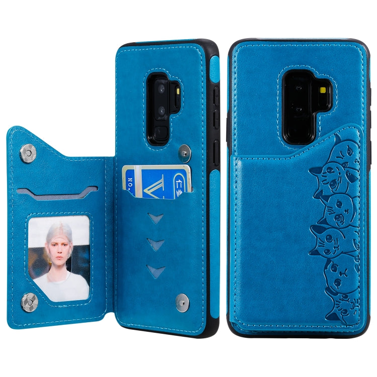 Custodia portafoglio motivo gatti per Galaxy S8, S8+, S9+