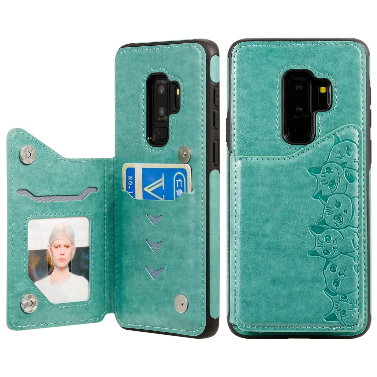 Custodia portafoglio motivo gatti per Galaxy S8, S8+, S9+