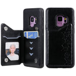 Custodia portafoglio motivo gatti per Galaxy S8, S8+, S9+
