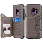Custodia portafoglio motivo gatti per Galaxy S8, S8+, S9+