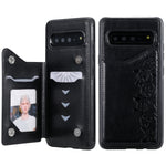 Custodia portafoglio motivo gatti per Galaxy S8, S8+, S9+