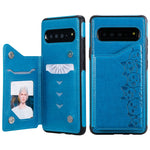 Custodia portafoglio motivo gatti per Galaxy S8, S8+, S9+
