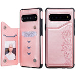 Custodia portafoglio motivo gatti per Galaxy S8, S8+, S9+