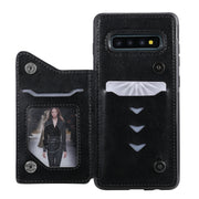 Custodia portafoglio con motivo gatti per Galaxy S9 e S10